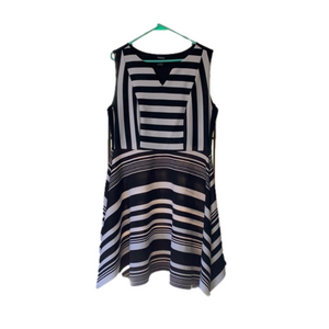Torrid black and white stripe dress